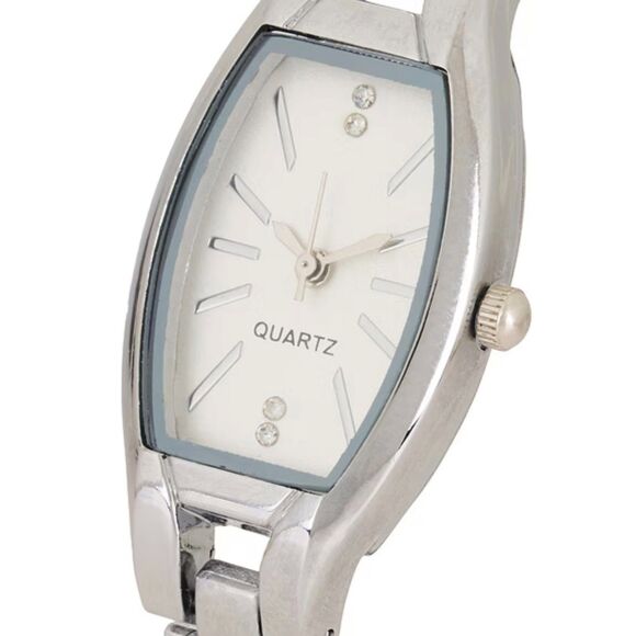 REVOLVE Petit Moments Meridian Quartz Watch in Silver Stainless Steel 7" - Picture 3 of 9